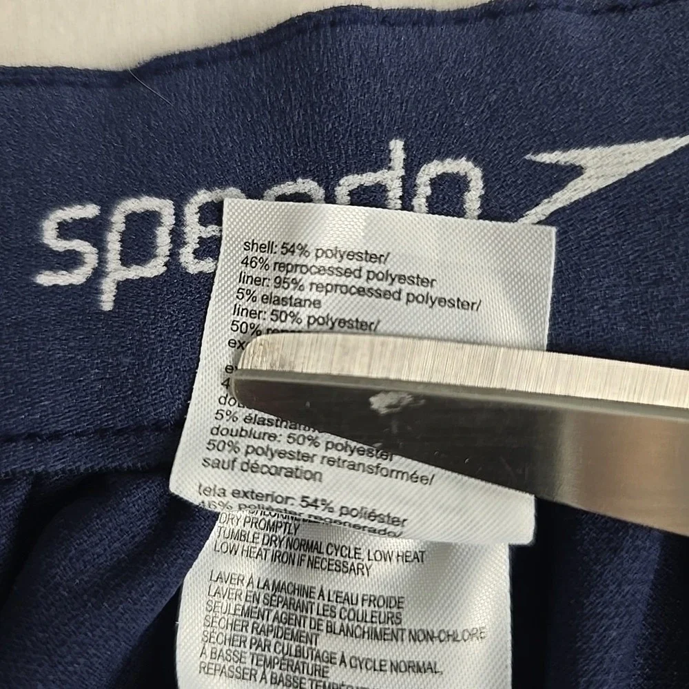 Speedo Men's Peacoat Swim Board Shorts‎ Blue Tropical Large